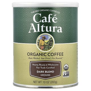 Cafe Altura, Café Orgânico, Moído, Mistura Escura, 283 g (10 oz)