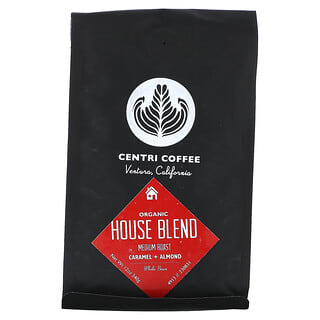 كافي ألتورا‏, Centri Coffee ، مزيج منزلي عضوي ، كراميل + لوز ، حبوب كاملة ، تحميص متوسط ، 12 أونصة (340 جم)