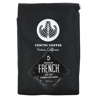 Cafe Altura, Centri Coffee, органический французский сахар, цельные зерна, темная обжарка, 340 г (12 унций)