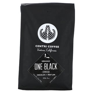 Cafe Altura, Centri Coffee, Organic One Black, Chocolate + Fruit Jam, Whole Bean, Espresso, 12 oz (340 g)