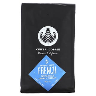 Cafe Altura, Centri Coffee, Organic French, Whole Bean, Decaf, 12 oz (340 g)