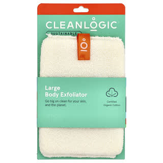 CleanLogic, Sustainable, Large Body Exfoliator, 1 Count