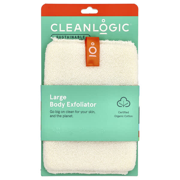 Cleanlogic, Sustainable, Large Body Exfoliator, 1 Count