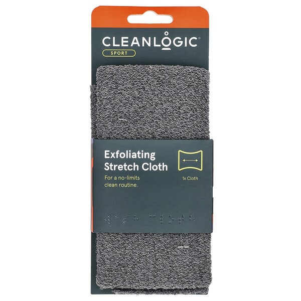 Cleanlogic, Sport, Exfoliating Stretch Cloth, 1 Count