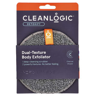 CleanLogic, Detoxify, 듀얼 텍스처 바디 각질 제거제, 1개