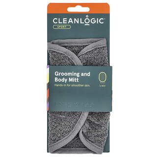 CleanLogic, Manoplas deportivas, de aseo y cuerpo, Gris, 1 manopla