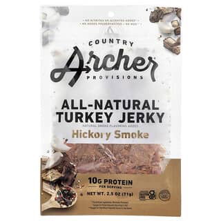 Country Archer Jerky, 全天然火雞肉乾，山胡桃煙熏味，2.5 盎司（71 克）