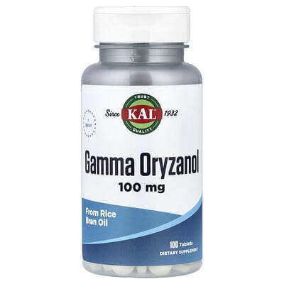 KAL, Gamma-oryzanol, 100 mg, 100 Tablets