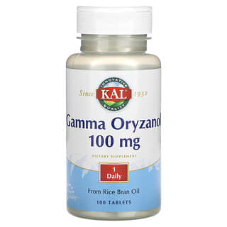 KAL, Gamma-Oryzanol, 100 mg, 100 Comprimidos