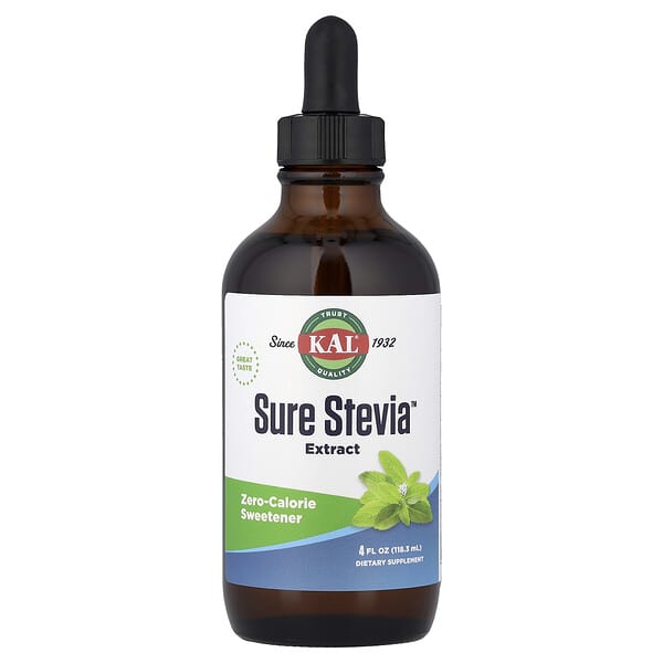 KAL, Sure Stevia™ 추출물, 118.3ml(4fl oz)