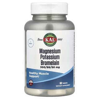 KAL, Magnesium Potassium Bromelain, 60 Tablets