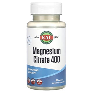 KAL, Citrato de Magnésio 400, 60 Comprimidos