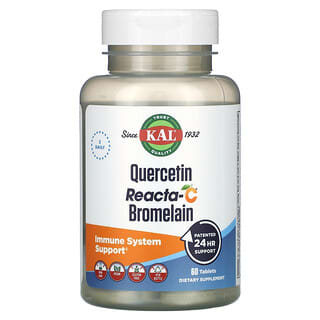 KAL, Quercetin Reacta-C Bromelain, 60 таблеток