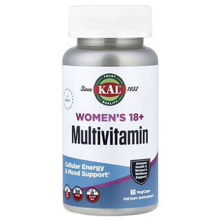 KAL, Suplemento multivitamínico para mujeres mayores de 18 años, 60 cápsulas vegetales