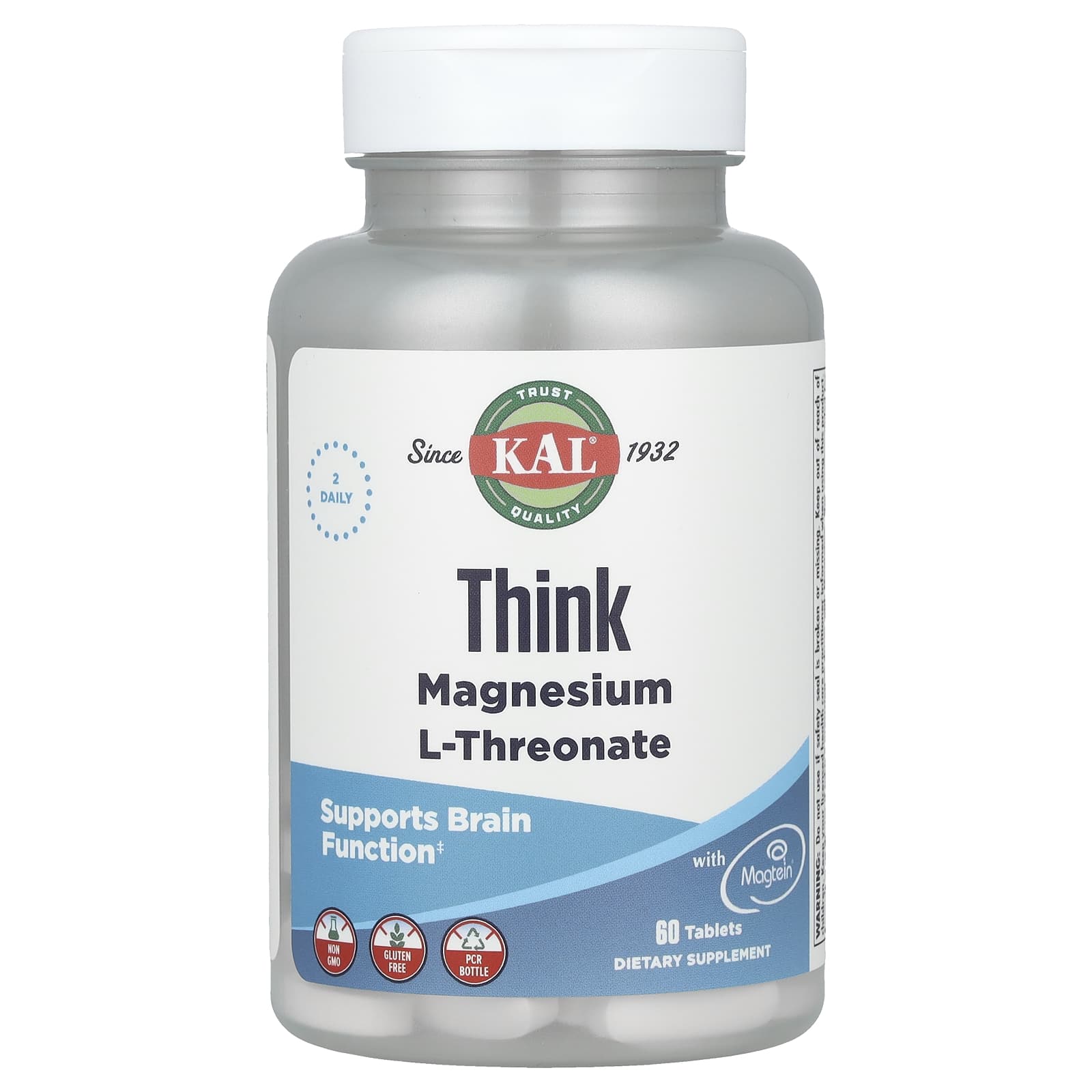Magnezyum L-Threonate'i düşünün, 60 Tablet