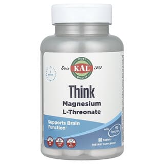 KAL, Think Magnesium L-Threonate, 60 Tablets