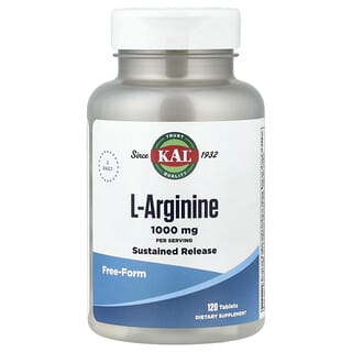 KAL, L-Arginine, 120 Tablets (500 mg per Tablet)
