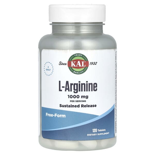 L-Arginine, 120 Tablets (500 mg per Tablet)
