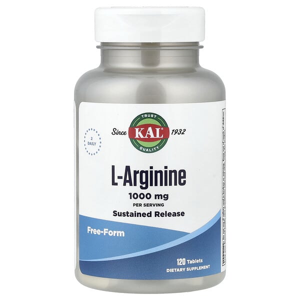 KAL, L-Arginine, 120 Tablets (500 mg per Tablet) — product photo 1