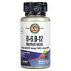 B-6 B-12 Methyl Folate, Ergänzungsmittel mit Vitamin B6 und B12, Methylfolat, gemischte Beeren, 60 Mikrotabletten