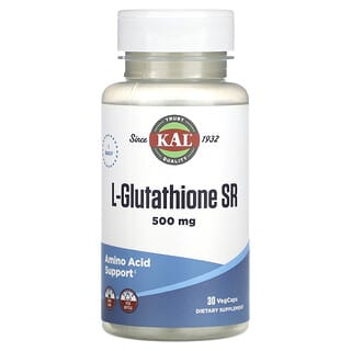 KAL, L-Glutationa SR, 500 mg, 30 VegCaps