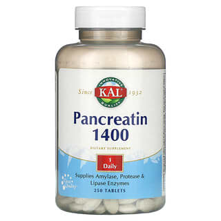 KAL, Pancreatin 1400, 250 Comprimidos