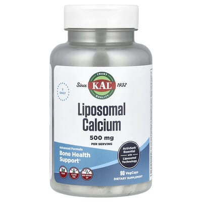 KAL, Liposomal Calcium, 90 VegCaps (166.6 mg per Capsule)