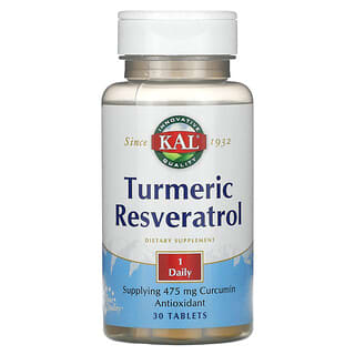 KAL, Kurkuma-Resveratrol, 30 Tabletten