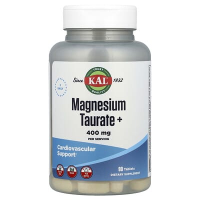 KAL, Magnesium Taurate+, 90 Tablets