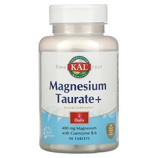 KAL, Magnesium Taurate +, 200 mg, 90 Tablets