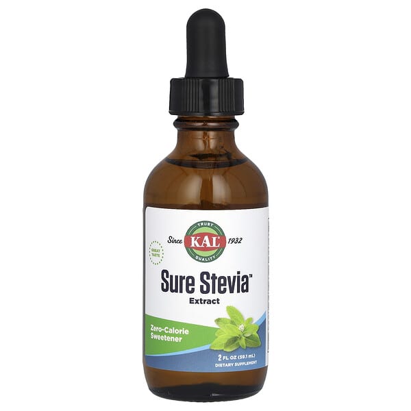 KAL, 슈어 스테비아 추출물, 59.1ml(2fl oz)