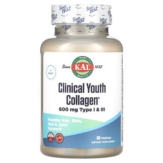 KAL, Clinical Youth Collagen, Kollagen für jugendliche Haut, 60 pflanzliche Kapseln