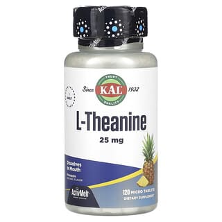 KAL, L-teanina, Piña, 25 mg, 120 microcomprimidos