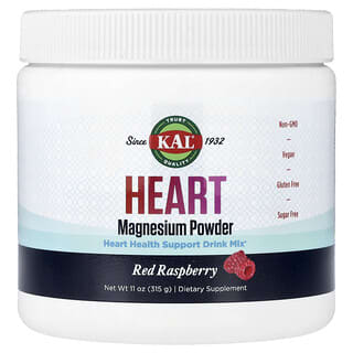 KAL, Serbuk Magnesium Jantung, Raspberi Merah, 11 oz (315 g)