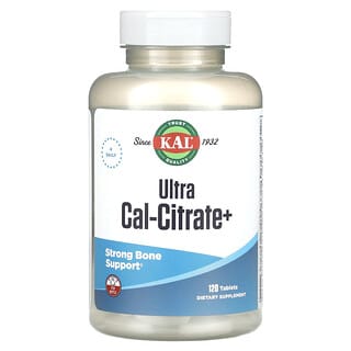 KAL, Ultra Cal-Citrate+, 120 comprimés