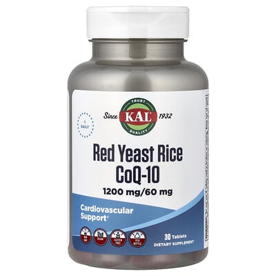 KAL, Red Yeast Rice & CoQ-10, 30 Tablets