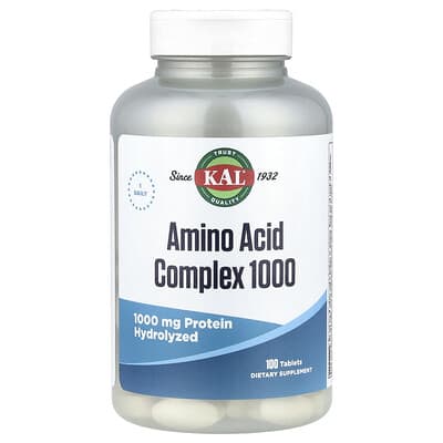 KAL, Amino Acid Complex 1000, 100 Tablets