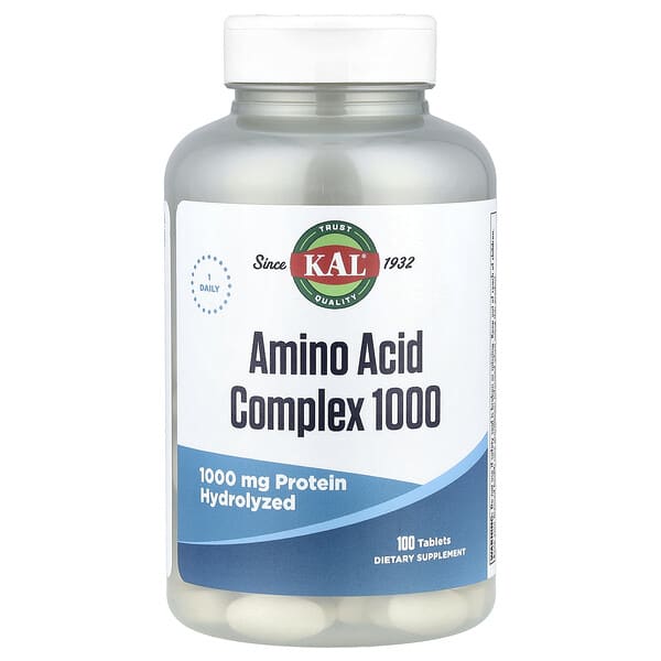 KAL Amino Acid Complex 1000, 100 Tablets