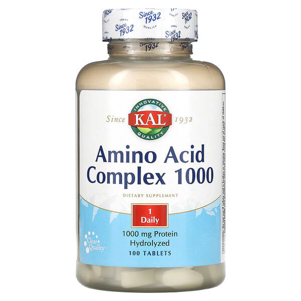 KAL, 氨基酸复合物 1000，1,000 毫克，100 片