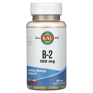 KAL, Витамин B2, 100 мг, 60 таблеток