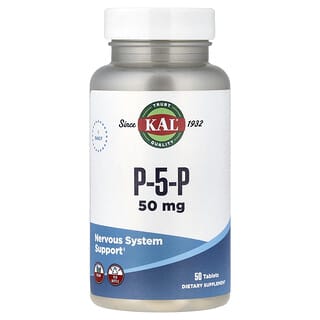 KAL, P-5-P, 50 mg, 50 Tablets