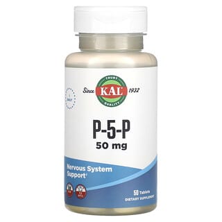 KAL, P-5-P, 50 mg, 50 comprimidos