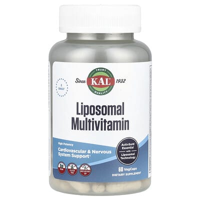 KAL, Liposomal Multivitamin, 60 Vegetarian Capsules