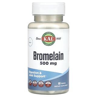 KAL, Bromélaïne, 500 mg, 60 comprimés