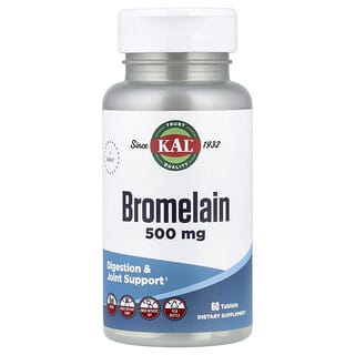 KAL, Bromelain, 500 mg, 60 Tablets