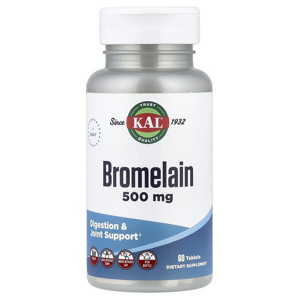 KAL, Bromelain, 500 mg, 60 Tabletten