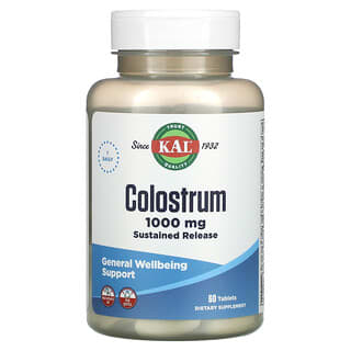 KAL, Colostrum, 1000 mg, 60 comprimés