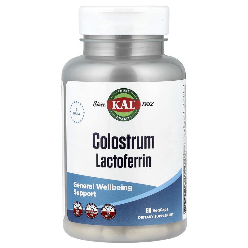 Colostrum Lactoferrin, Kolostrum-Lactoferrin, 60 pflanzliche Kapseln
