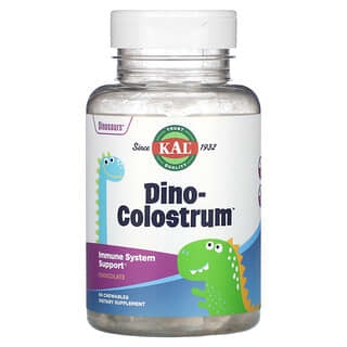 KAL, Dino-Colostrum（ダイノコロストラム）、チョコレート、チュアブルサプリメント60粒