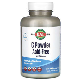 KAL, C Powder，無酸，4,200 毫克，8 盎司（227 克）